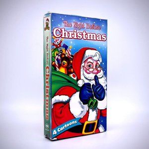 😎 The Night Before Christmas VHS Vintage 4 Cartoons Good Times Home Video New